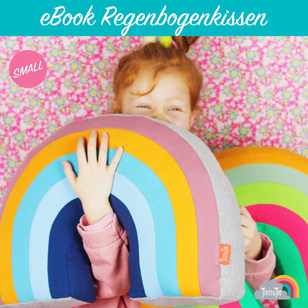 DIY Nähblog-DIY Nähen - kleines Regenbogenkissen - einfach selber nähen-Jinny & Joe