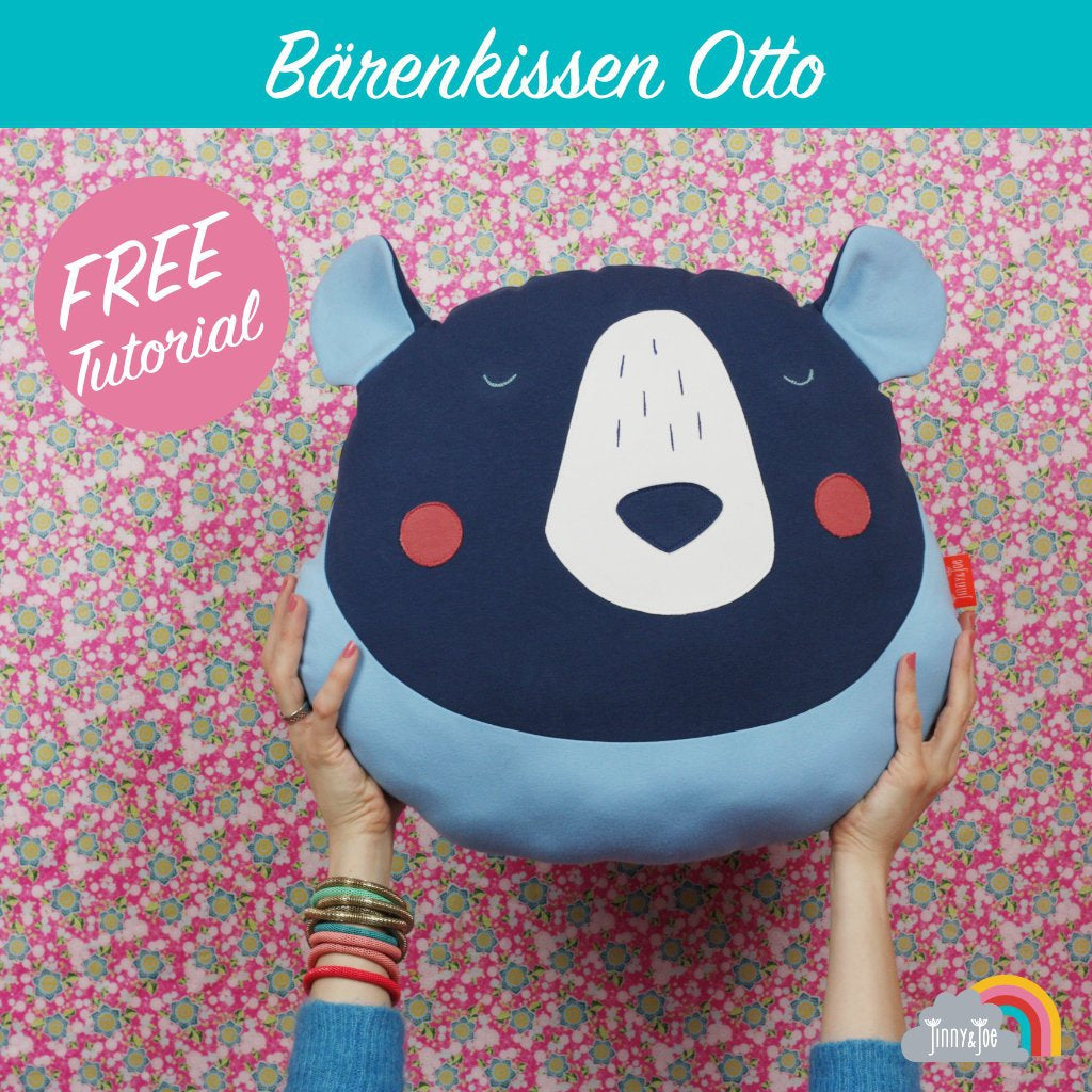 DIY Nähblog-DIY Nähen - Bärenkissen Otto - Einfach selber nähen-Jinny & Joe
