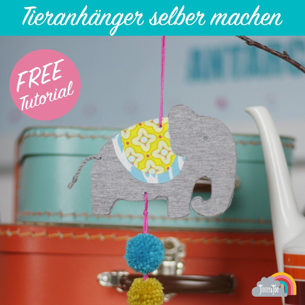 DIY Nähblog-DIY Deko - Boho Tieranhänger mit Pon Pons selber machen-Jinny & Joe