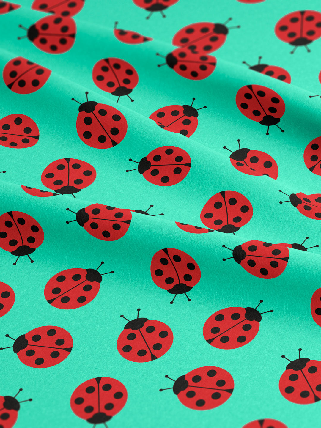 J&J Jersey Lady Bug mini aqua