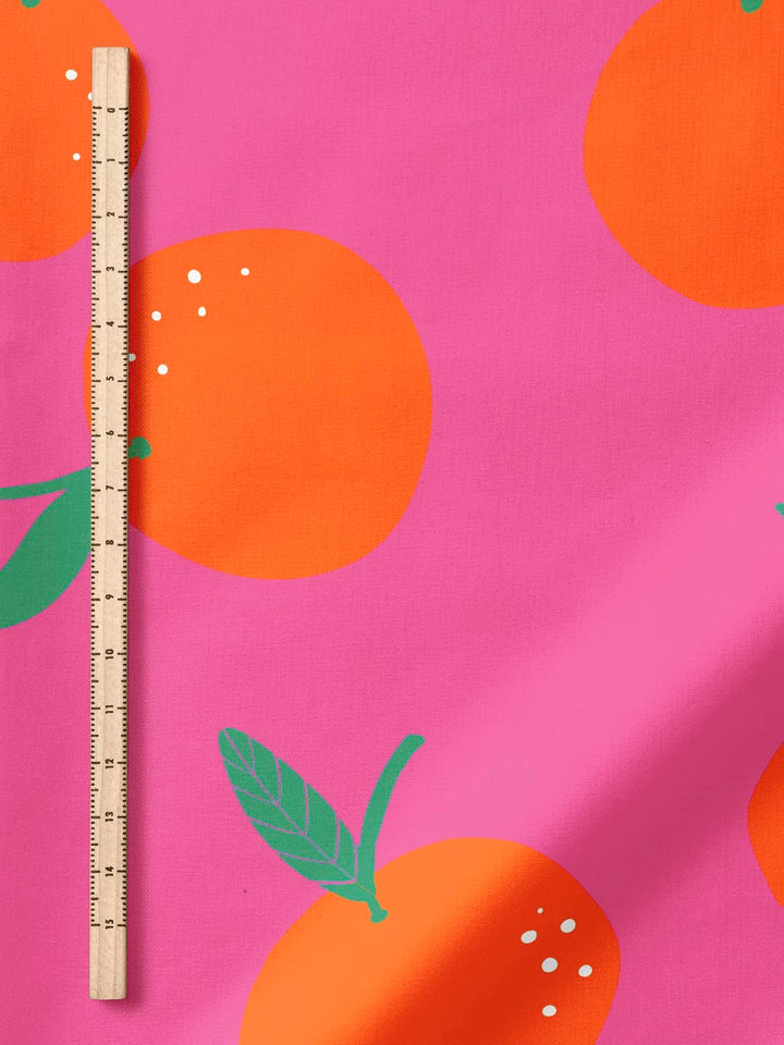 J&amp;J Viskose Sweet Tangerines pink