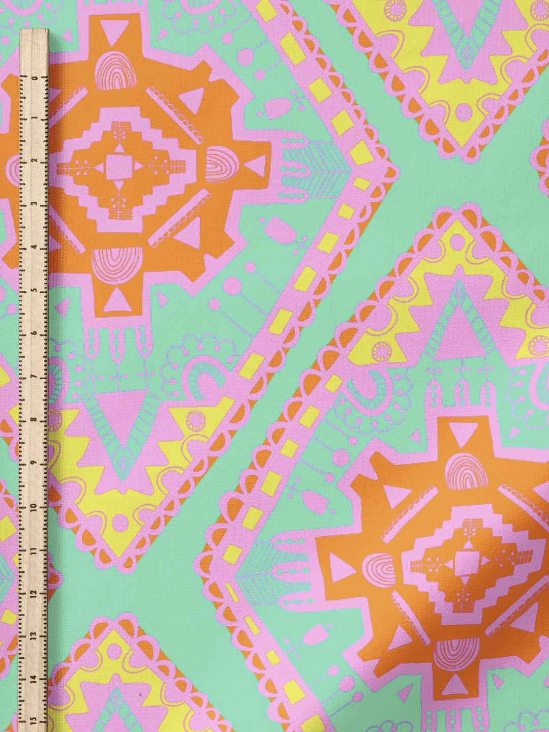 J&amp;J Viskose Boho Vibes aqua