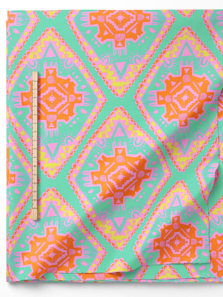 J&amp;J Viskose Boho Vibes aqua