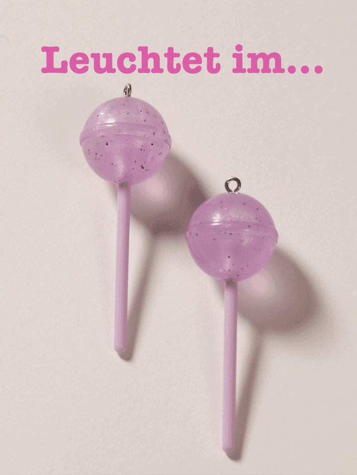 J&amp;J Lollipop glow in the dark lilac