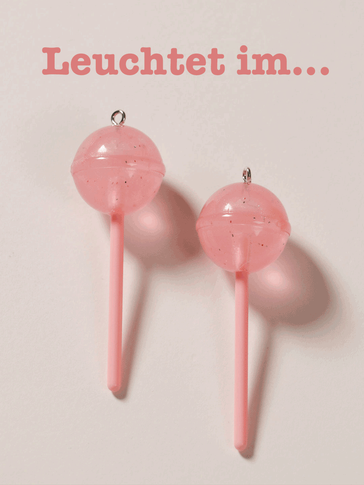 J&amp;J Lollipop glow in the dark rosa