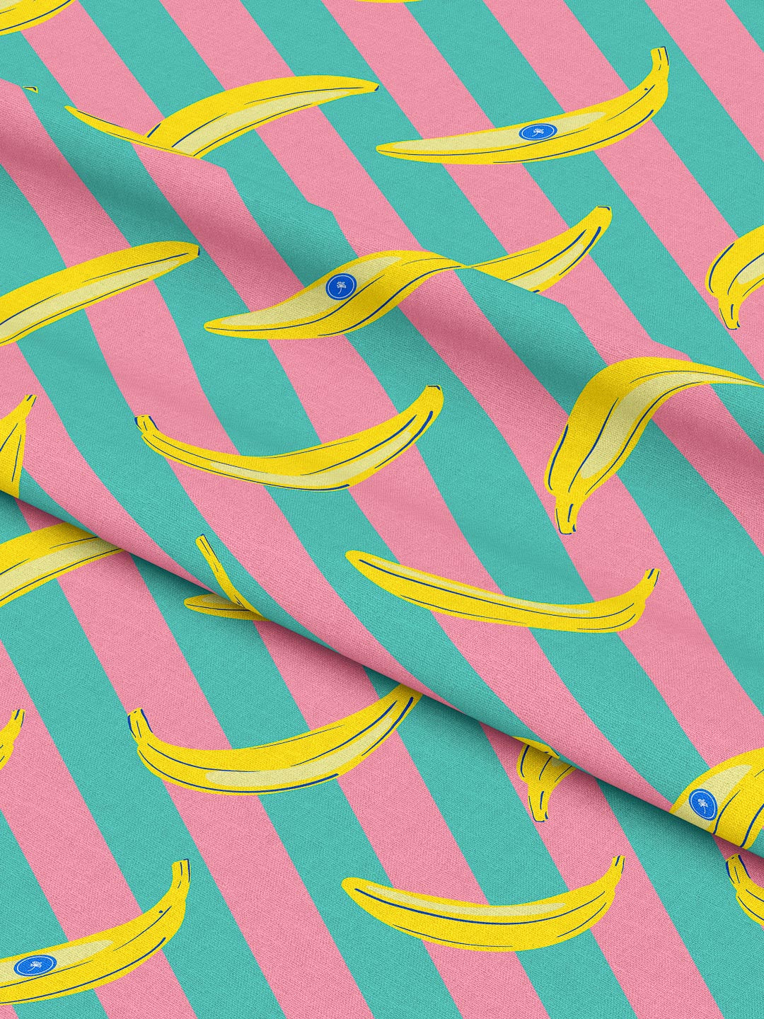 J&J Bio Canvas Let's go Bananas aqua rosa
