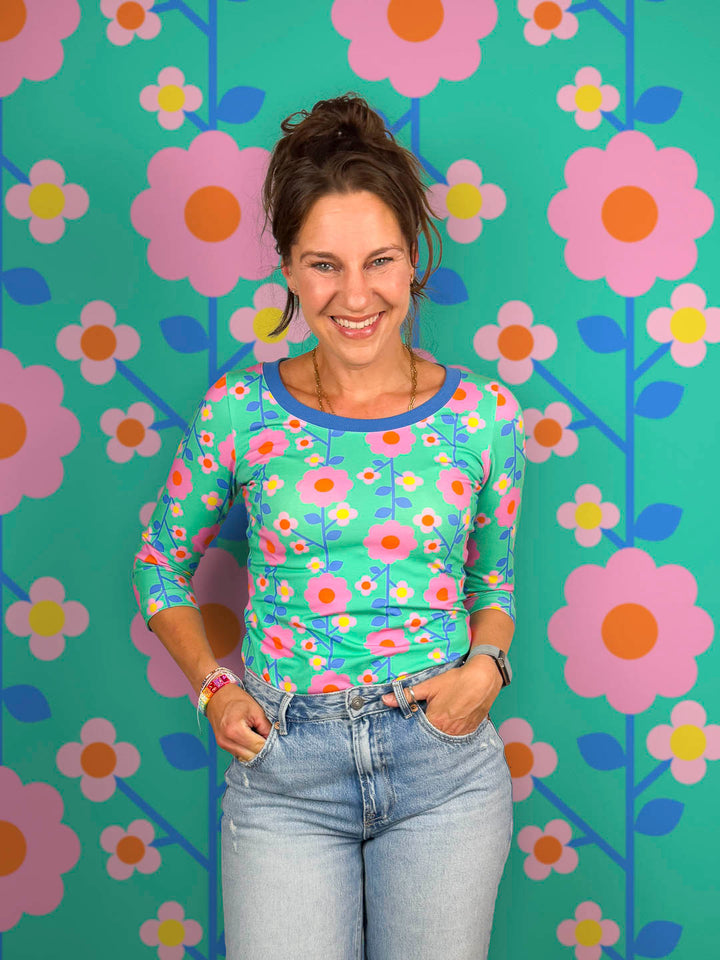 J&amp;J Bio Jersey kleine Tante Mathilde aqua