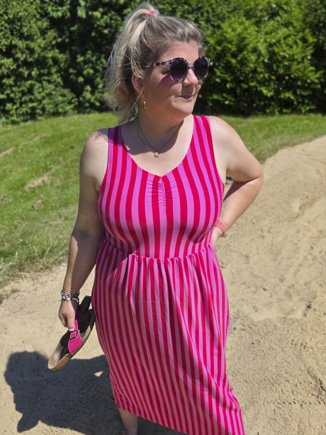 J&amp;J Bio Jersey Ringelz hot pink rot