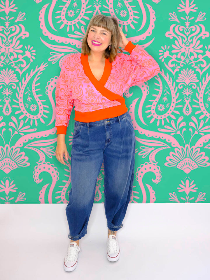 J&amp;J Bio Kuschelsweat Lady Loopington rosa
