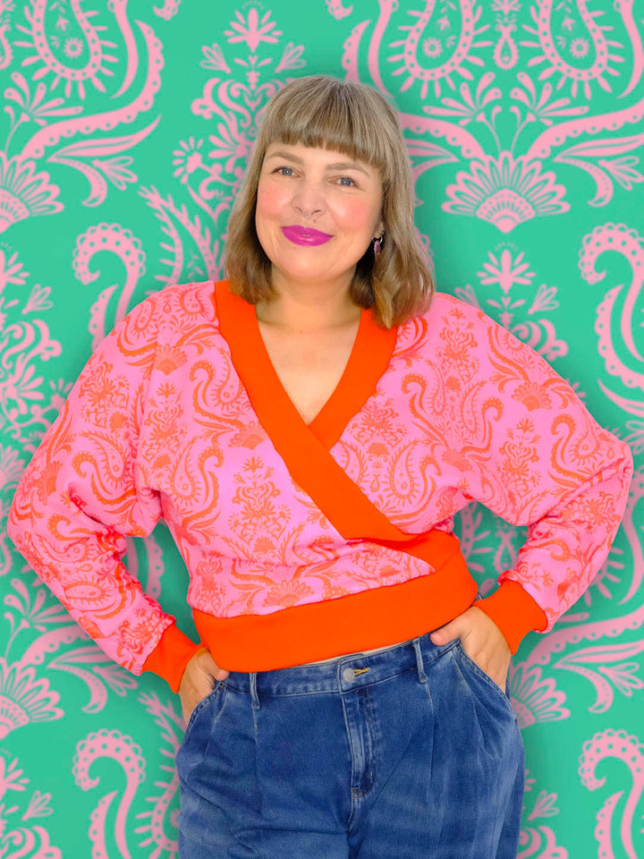J&amp;J Bio Kuschelsweat Lady Loopington rosa