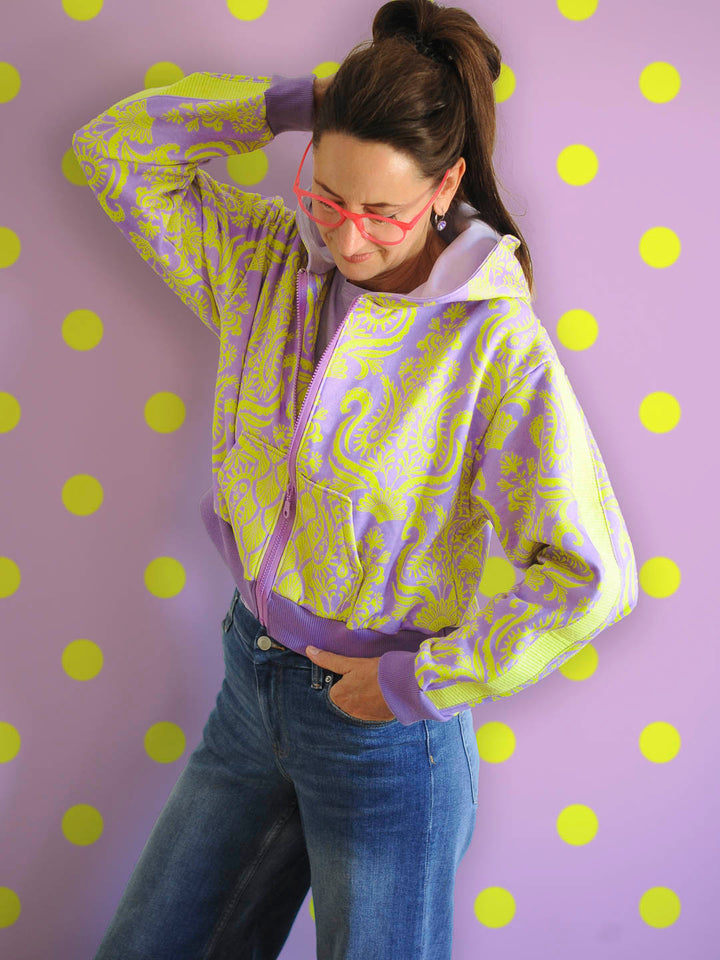 J&amp;J Bio Kuschelsweat Lady Loopington lilac