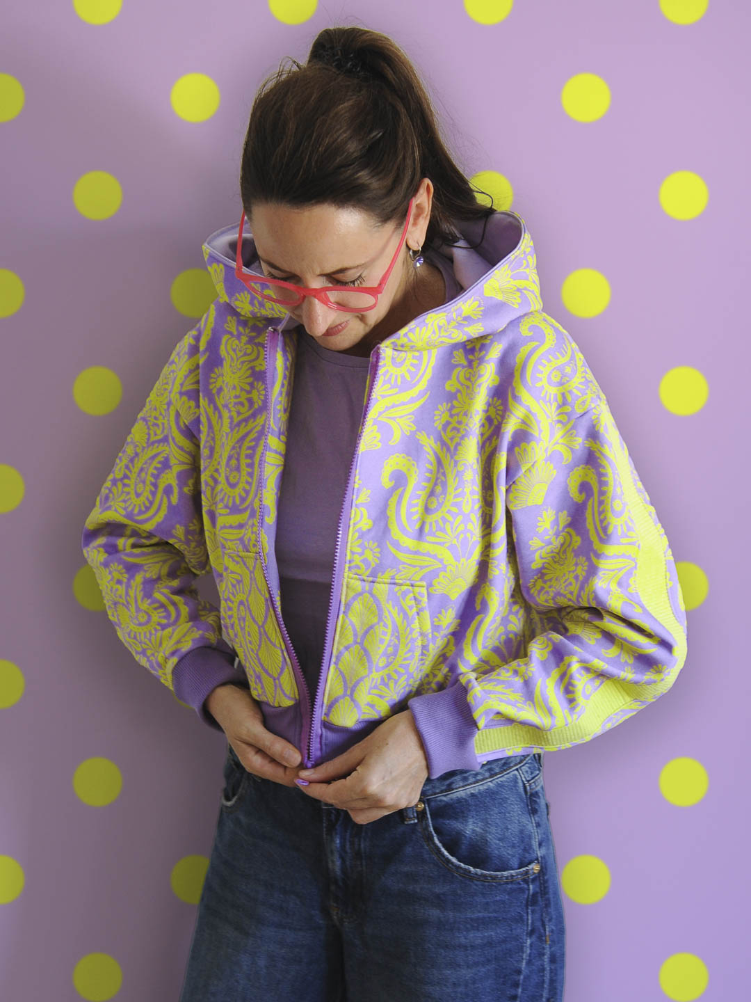J&amp;J Bio Kuschelsweat Lady Loopington lilac