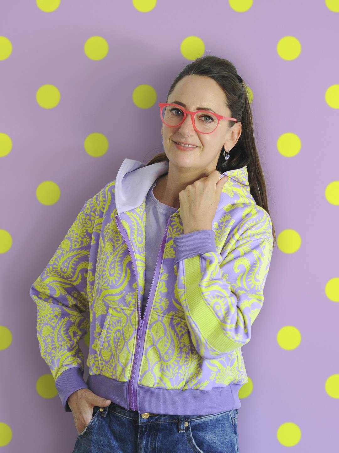 J&amp;J Bio Kuschelsweat Lady Loopington lilac