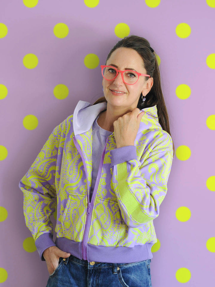 J&amp;J Bio Kuschelsweat Lady Loopington lilac