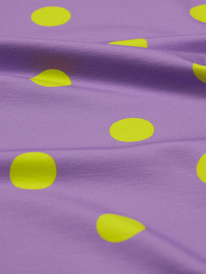 J&amp;J Bio French Terry Dotty lilac