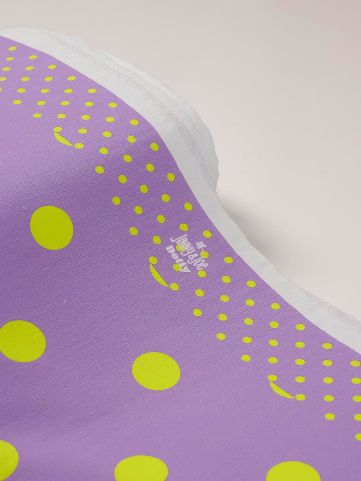 J&amp;J Bio French Terry Dotty lilac