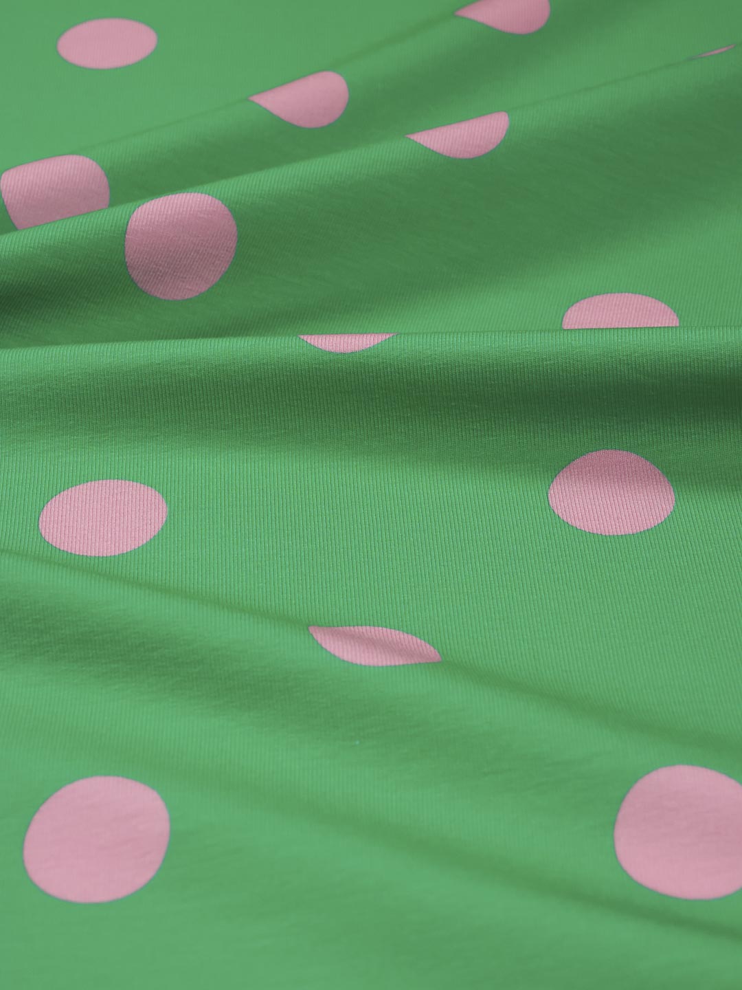 J&amp;J Bio French Terry Dotty springgreen