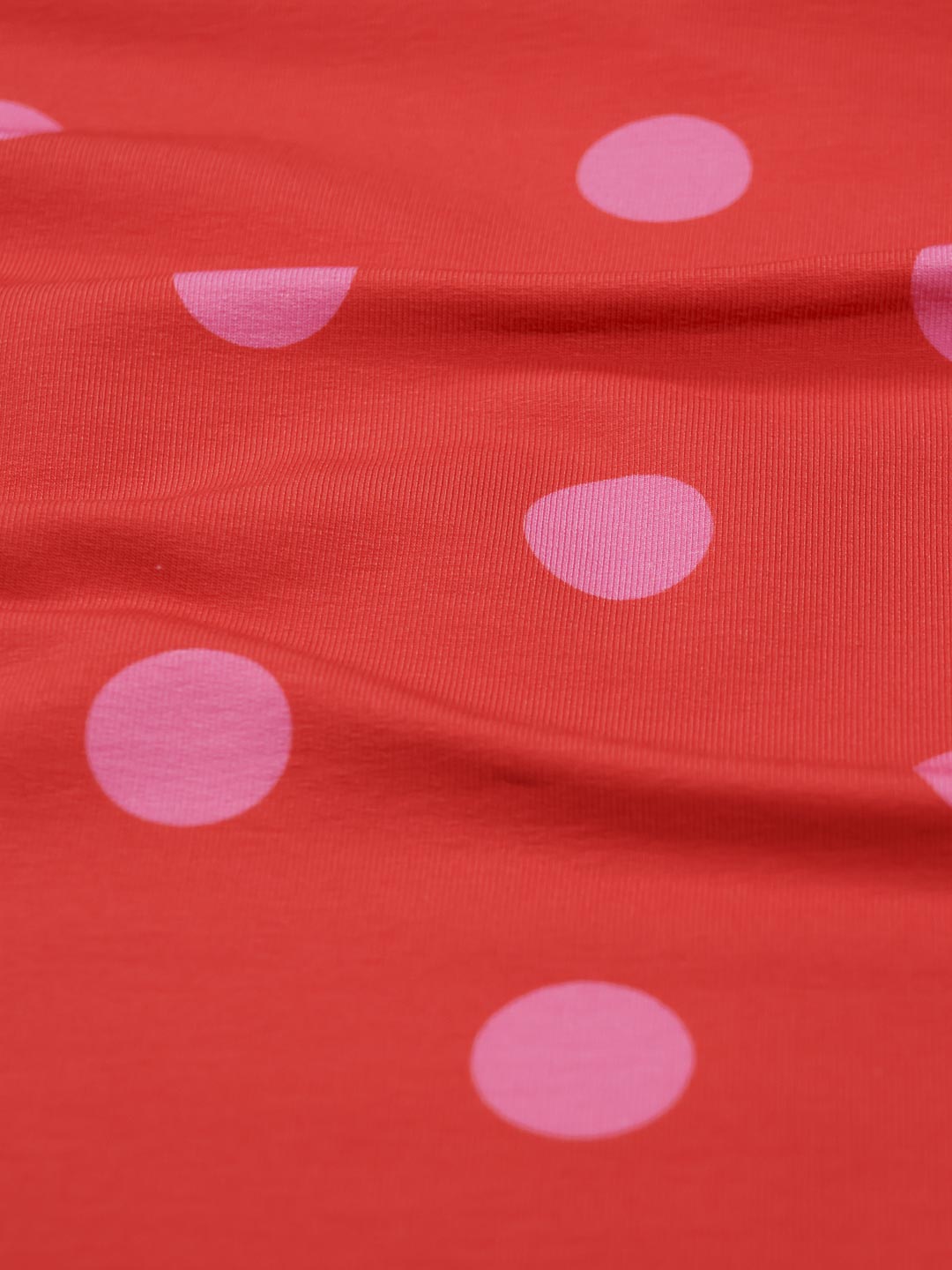 J&amp;J Bio French Terry Dotty tomate