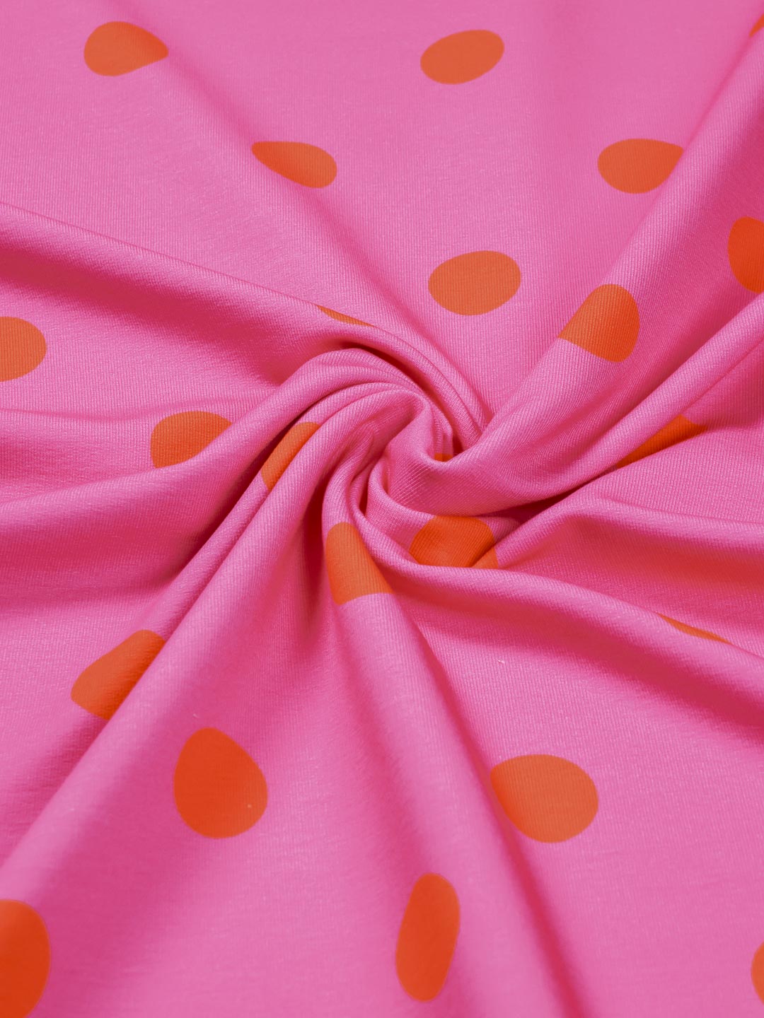 J&amp;J Bio French Terry Dotty hot pink