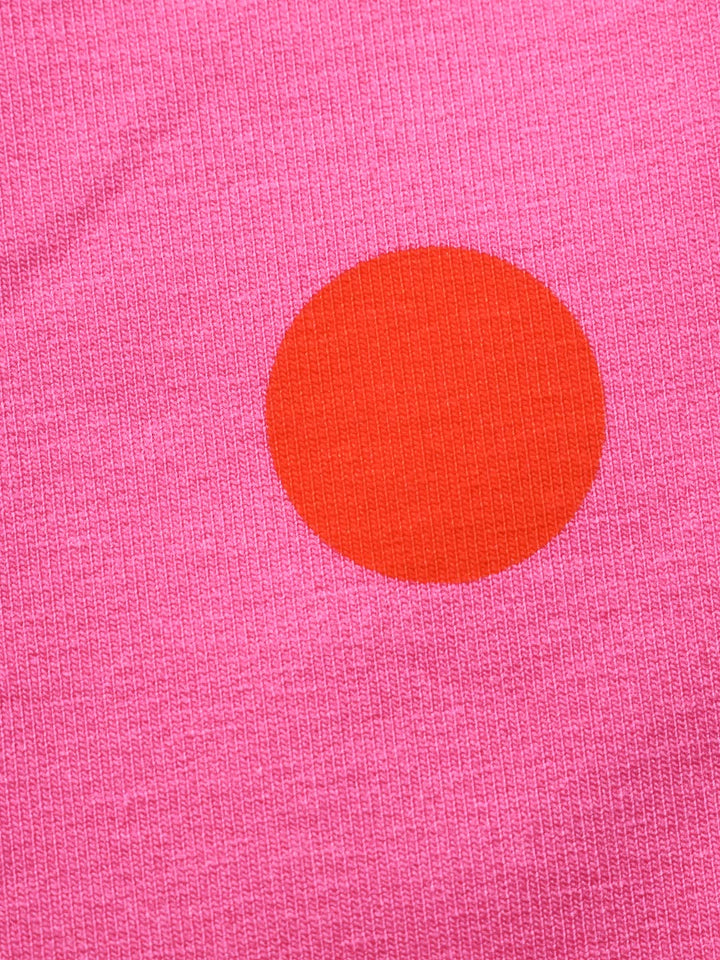 J&amp;J Bio French Terry Dotty hot pink