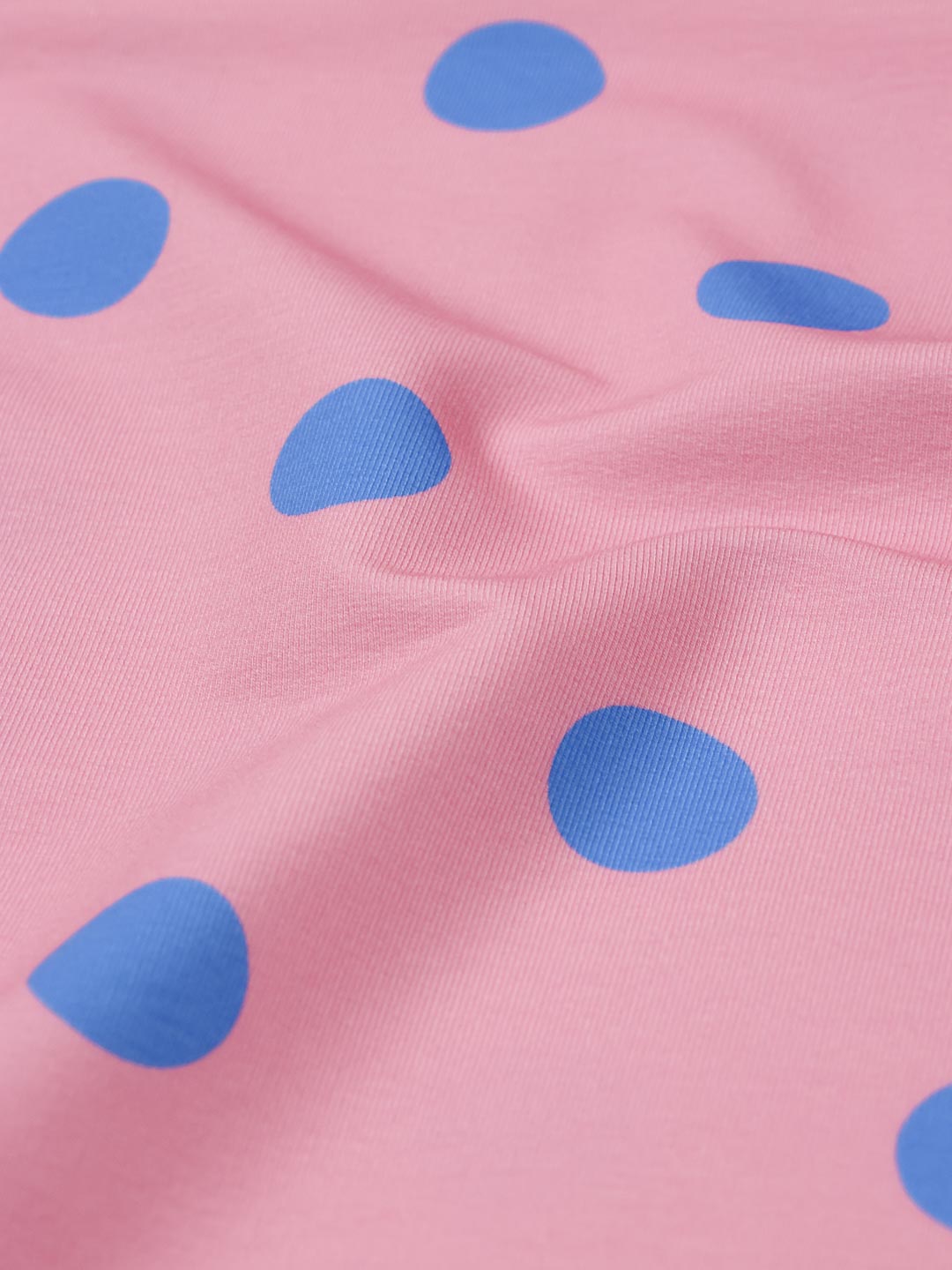 J&amp;J Bio French Terry Dotty candy rosa
