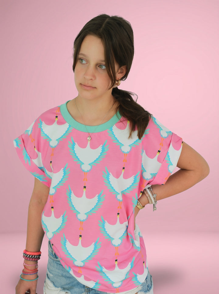 J&amp;J Bio Jersey Skyward Parade rosa