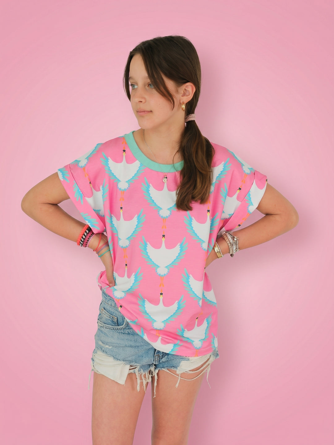 J&amp;J Bio Jersey Skyward Parade rosa