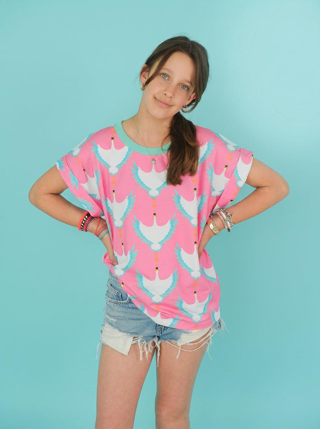J&amp;J Bio Jersey Skyward Parade rosa