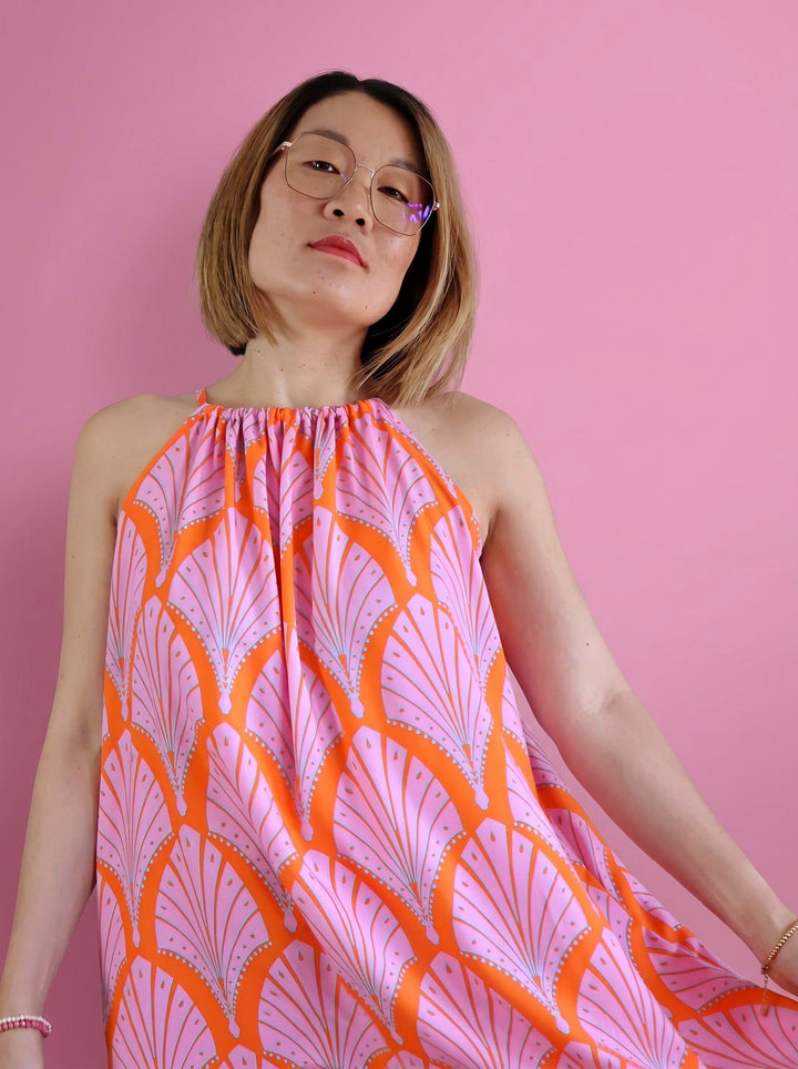 J&amp;J Viskose Dolly Deco orange