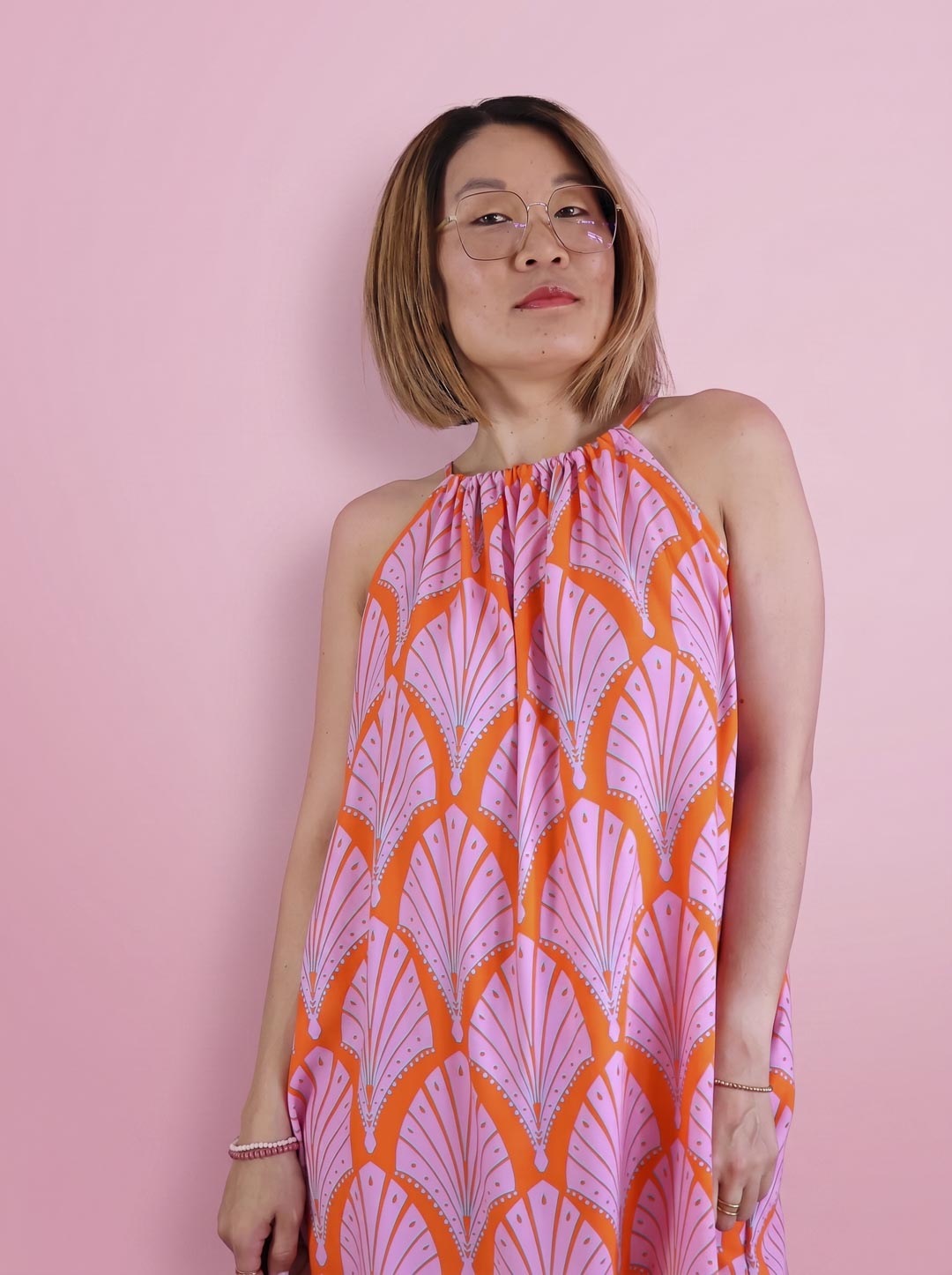 J&amp;J Viskose Dolly Deco orange