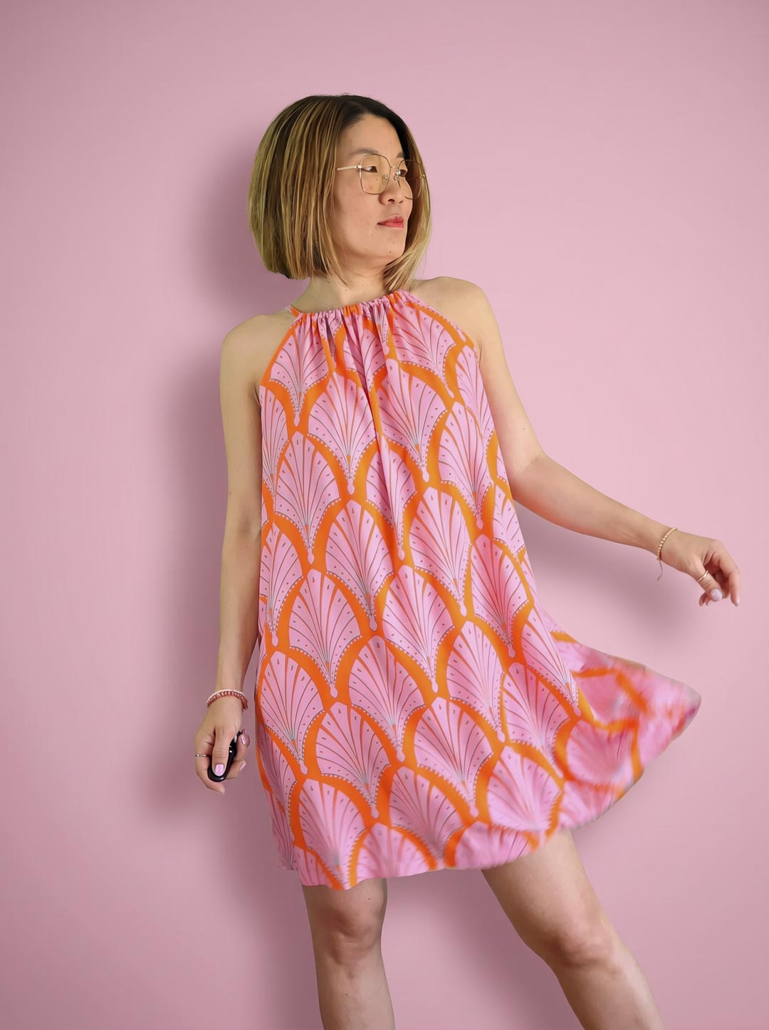 J&amp;J Viskose Dolly Deco orange