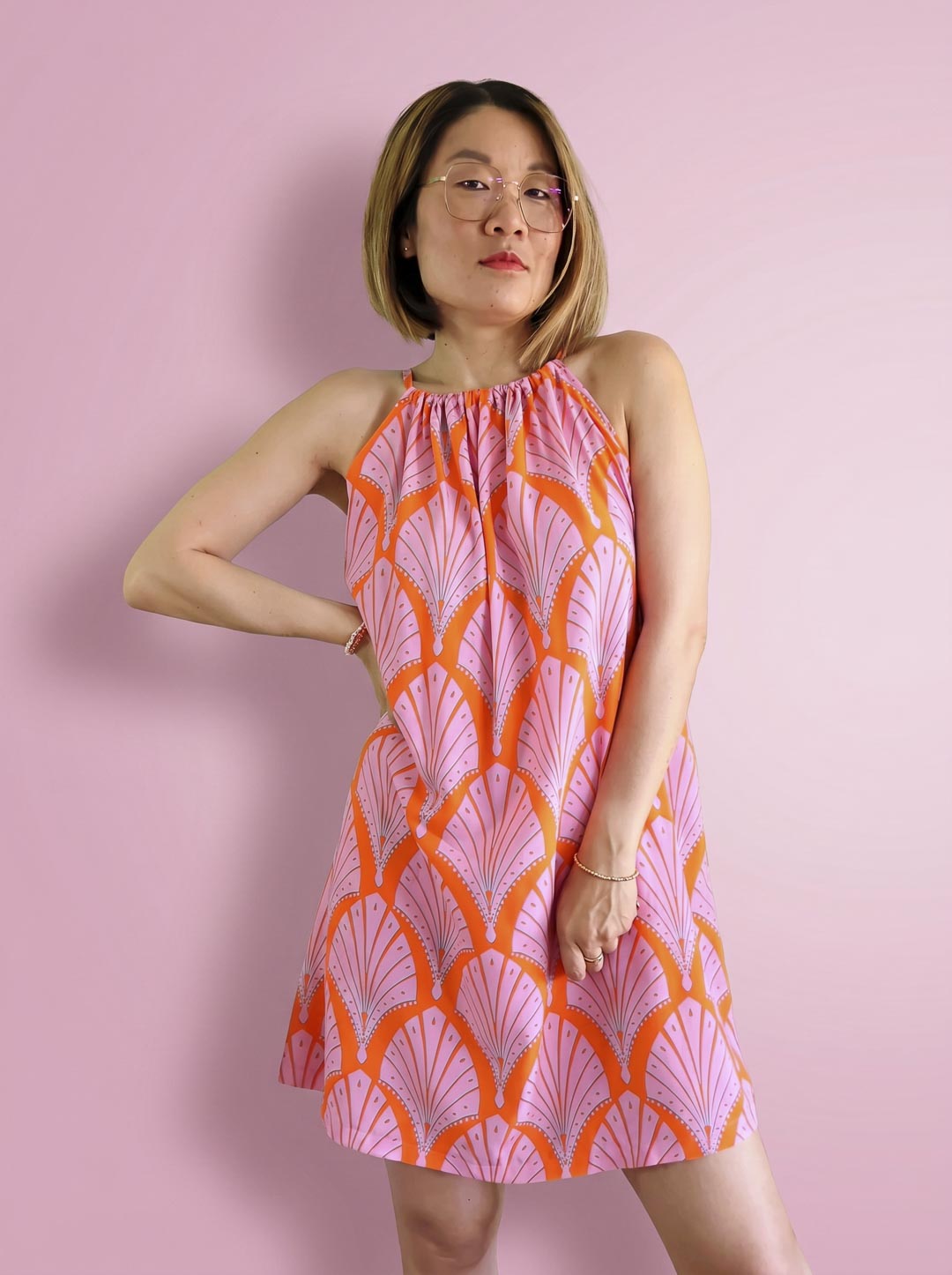 J&amp;J Viskose Dolly Deco orange