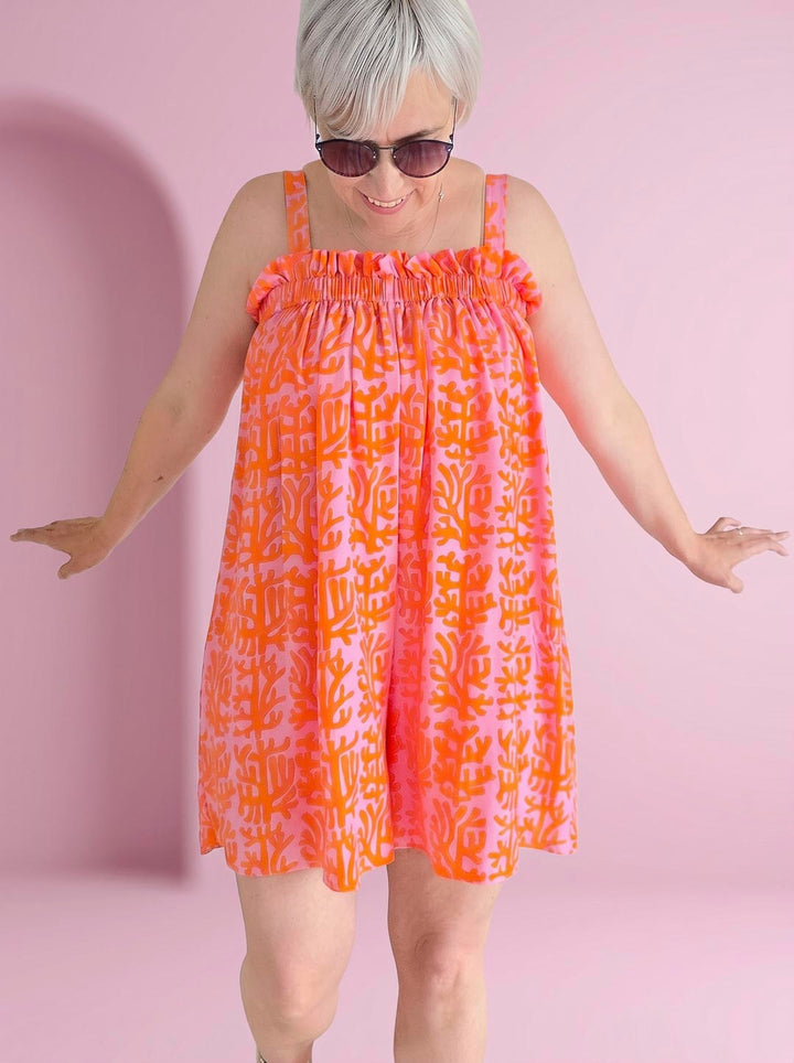 J&amp;J Viskose Coral Gables rosa