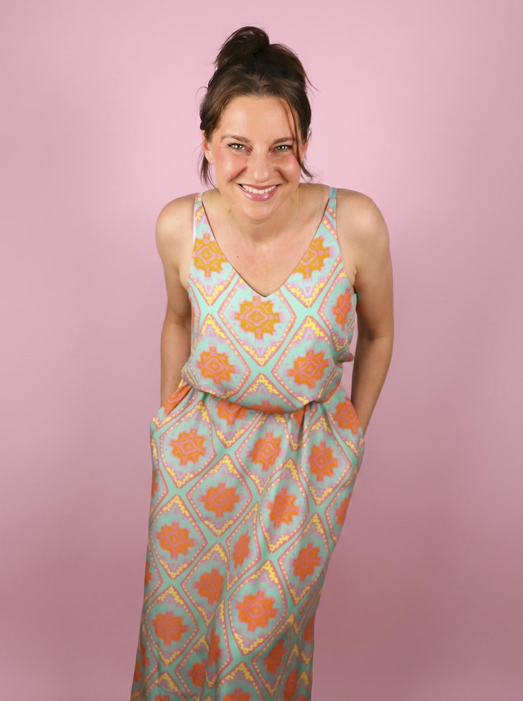 J&amp;J Viskose Boho Vibes aqua