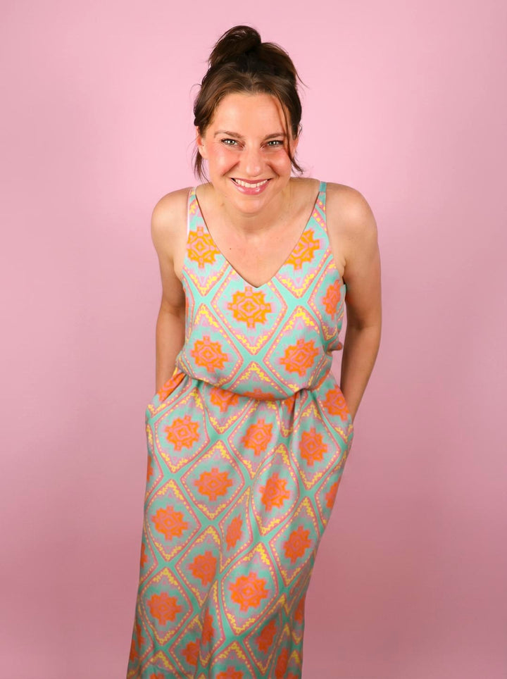 J&amp;J Viskose Boho Vibes aqua