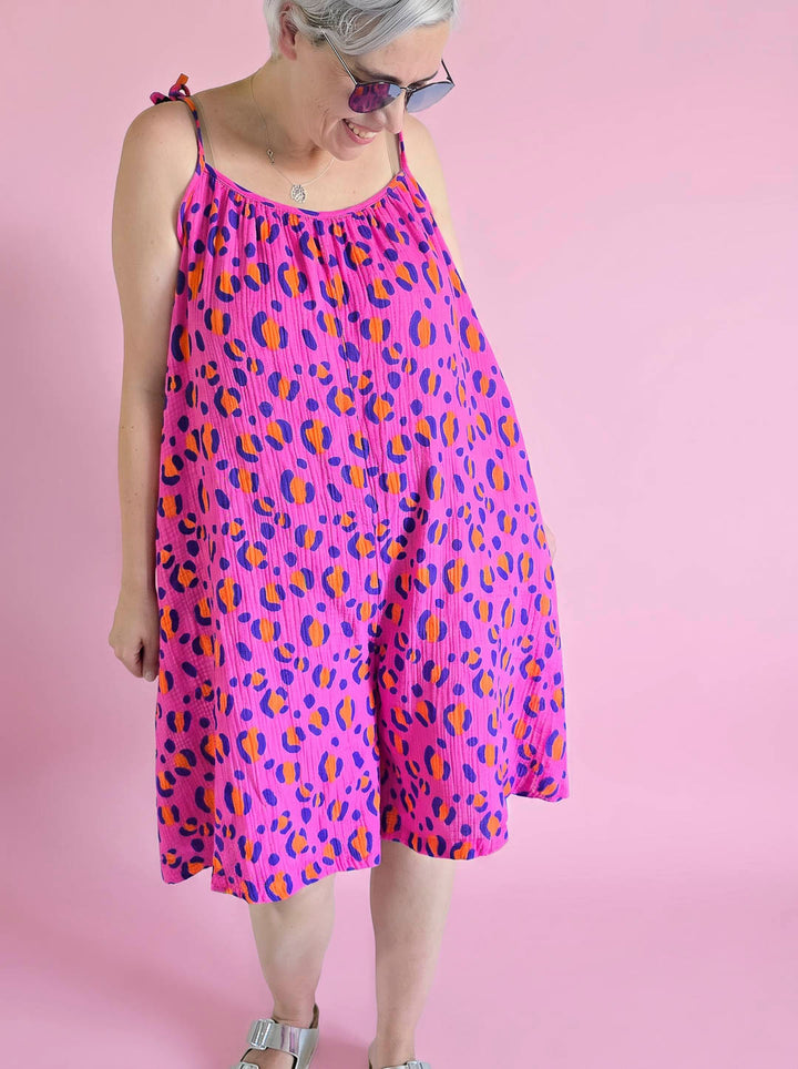 J&amp;J Musselin Baby Leo pink