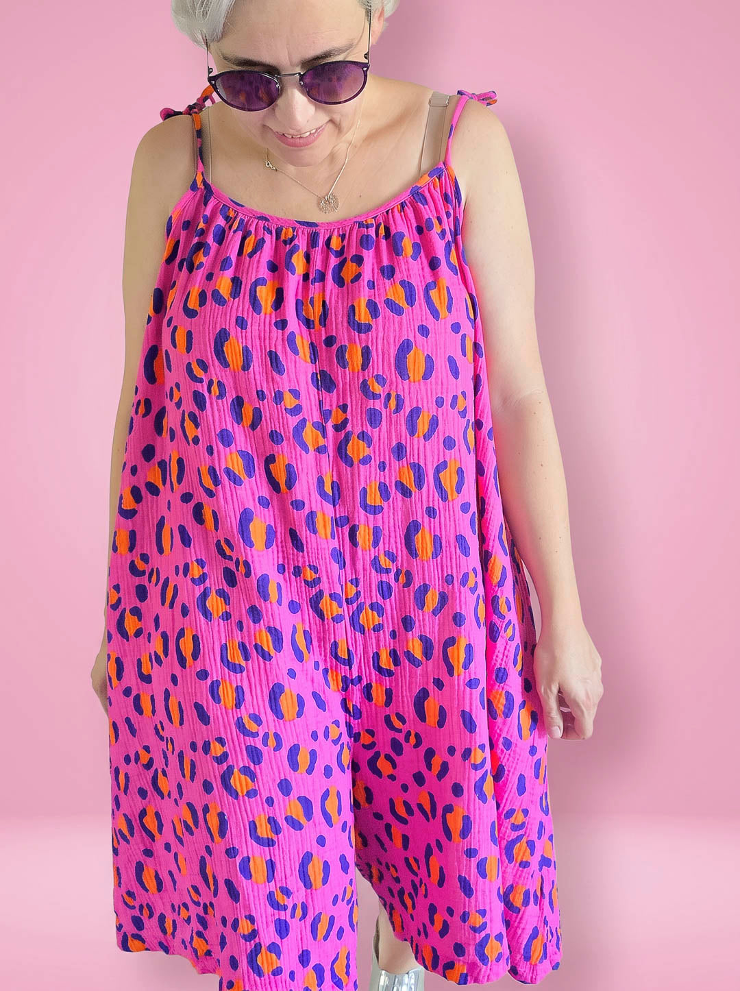 J&amp;J Musselin Baby Leo pink