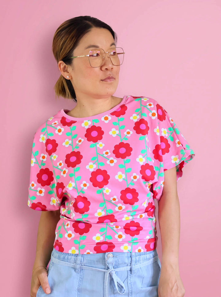 J&amp;J Bio Jersey kleine Tante Mathilde rosa