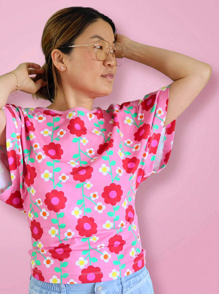 J&amp;J Bio Jersey kleine Tante Mathilde rosa