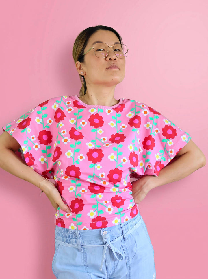 J&amp;J Bio Jersey kleine Tante Mathilde rosa