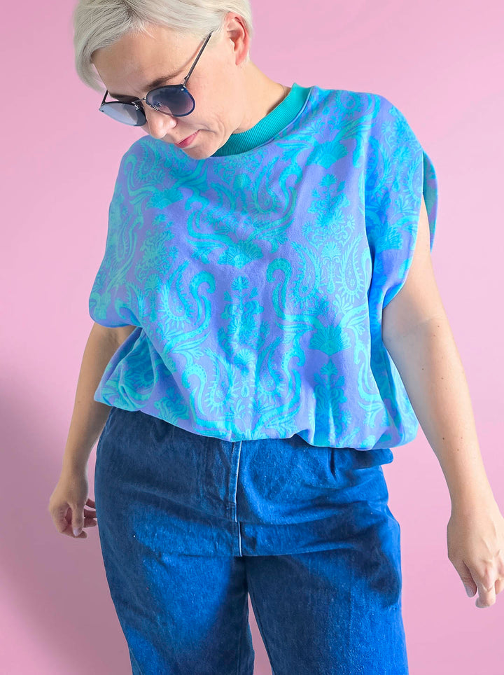 J&amp;J Bio Kuschelsweat Lady Loopington blueberry