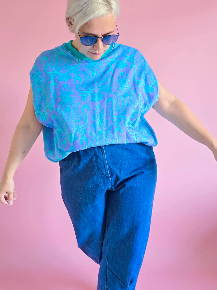J&amp;J Bio Kuschelsweat Lady Loopington blueberry
