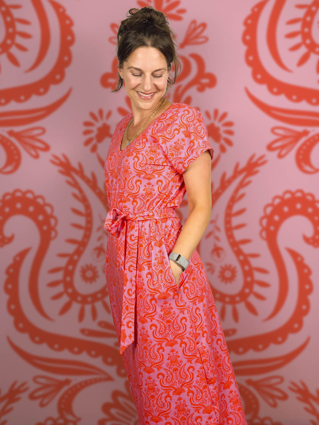 J&amp;J Bio Jersey Little Lady Loopington pink