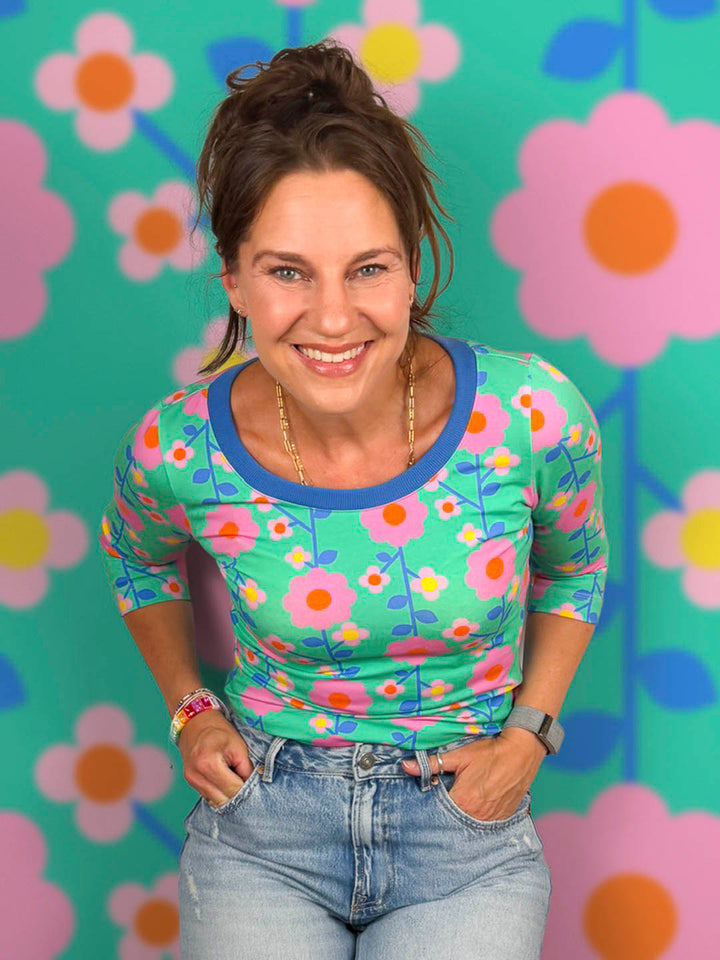 J&amp;J Bio Jersey kleine Tante Mathilde aqua