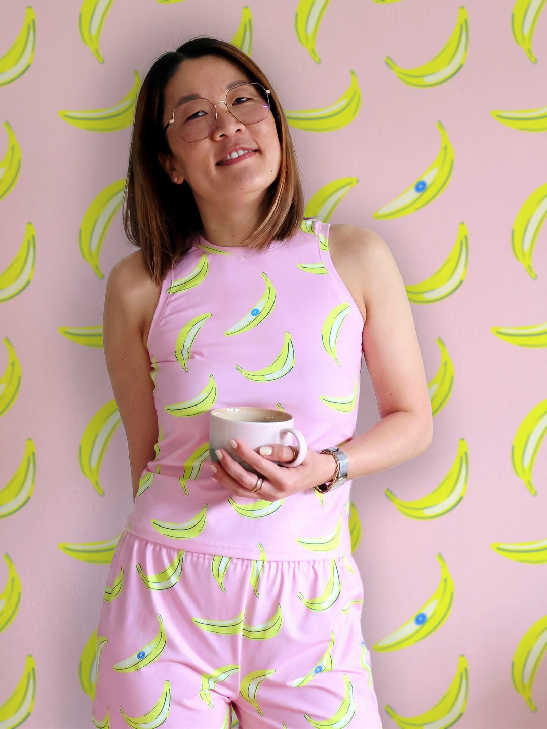 J&amp;J Bio Jersey Banana hellrosa