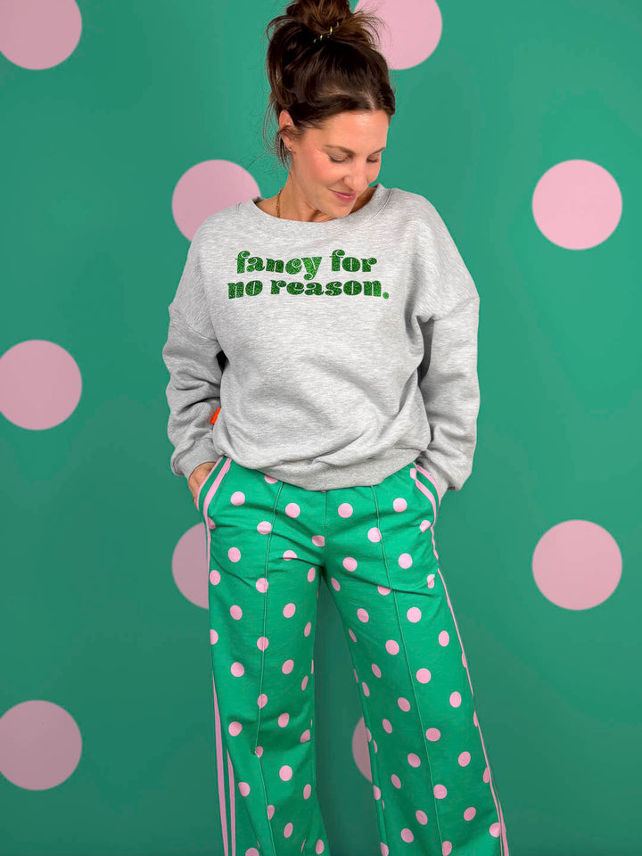 J&amp;J Bio French Terry Dotty springgreen