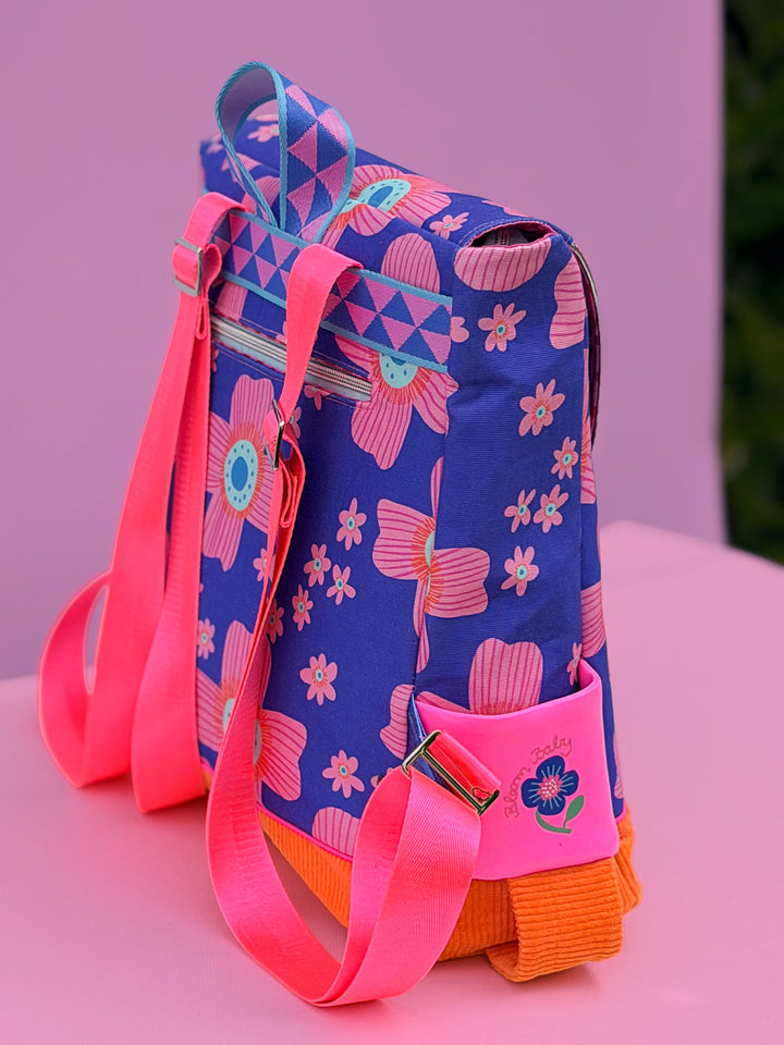 J&amp;J Bio Canvas Floral Pop blau
