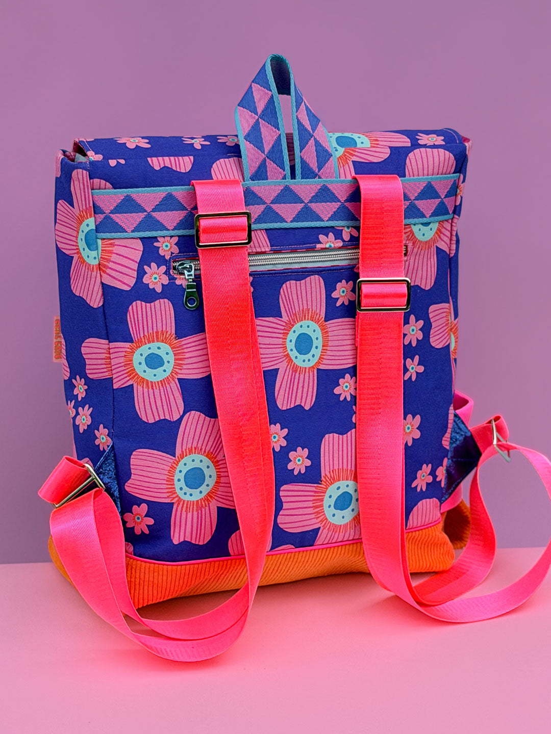 J&amp;J Bio Canvas Floral Pop blau