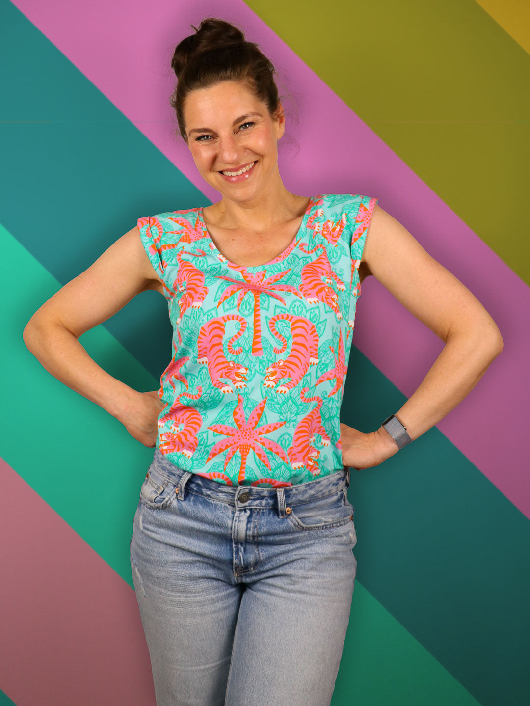 J&amp;J Bio Jersey Jungle Jive mint