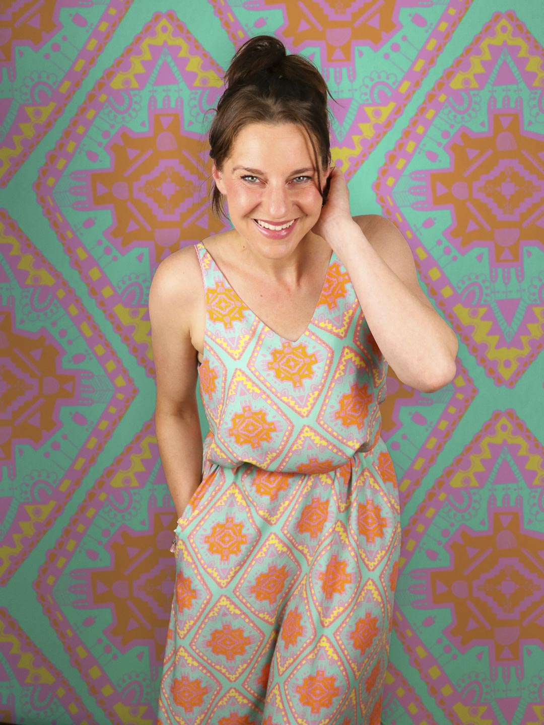 J&amp;J Viskose Boho Vibes aqua